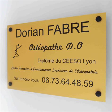 Plaque Professionnelle Cr Er La Plaque Chez Un Pro