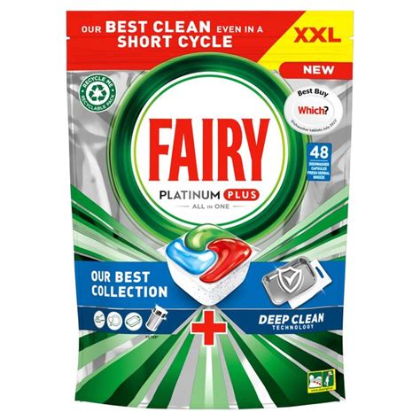 Fairy Platinum Plus Deep Clean Dishwasher Tablets Deep Clean Ocado