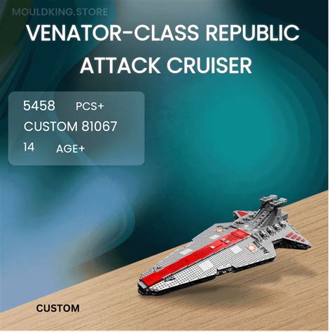 Custom 81067 Venator Class Republic Attack Cruiser With 5458 Pieces