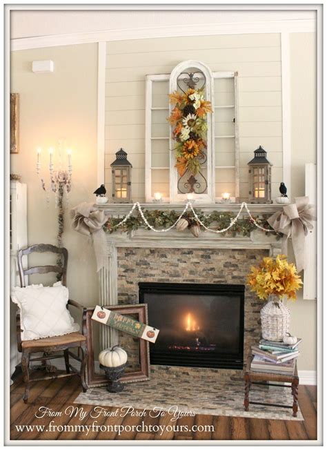 20 Farmhouse Fall Mantel Decor