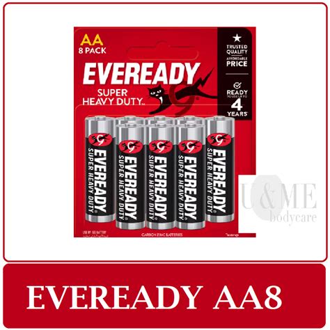 Eveready Battery Super Heavy Duty 8aaaaa New Pack Lazada