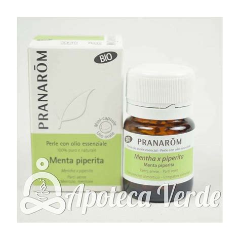 Comprar Pranarom Perlas Aceite Esencial De Menta Piperita Bio