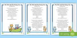 Ks The Owl And The Pussy Cat Differentiated Comprehension