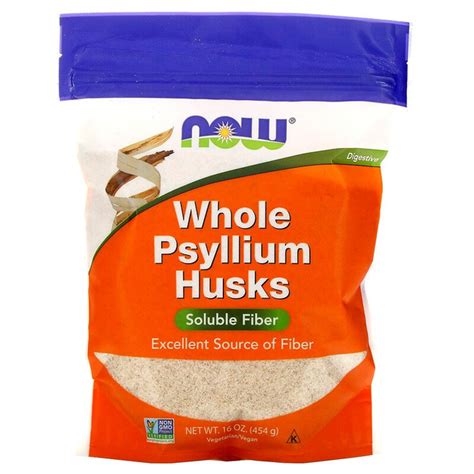 Подорожник (Whole Psyllium Husks), Now Foods, 454 гр (NOW-05981) – фото ...