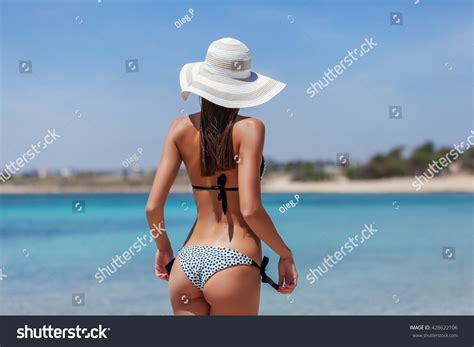 Sexy Back Beautiful Woman Bikini On Stock Photo 428622106 Shutterstock