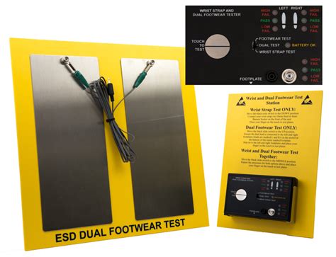 Dual Esd Footwear And Wrist Strap Tester Esd Testing Bondline