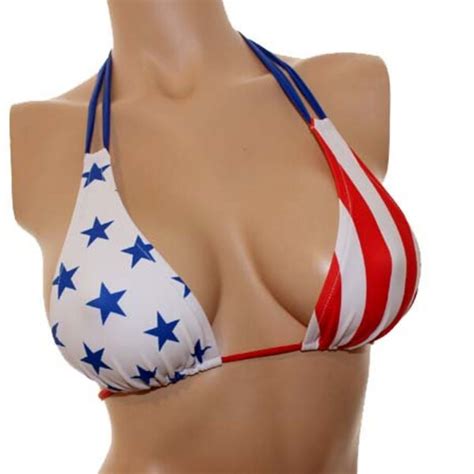 American Flag Bikini Etsy