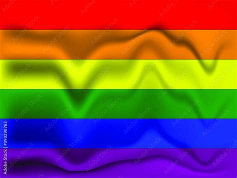 LGBT Pride Flag Waving In Air Rainbow Pride Flag Of Lesbian Gay Bisexual And Transgender Flag
