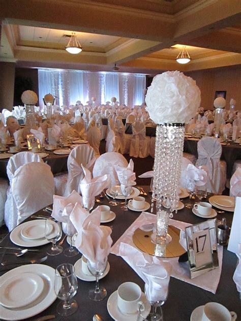 Bling Wedding Table Decorations White Sparkle Wedding Bling