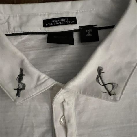 RICH FUCK WHITE POLO Depop