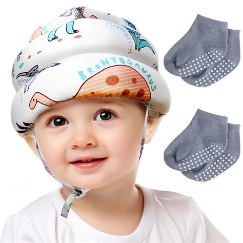 Protector De Cabeza De Beb Ajustable Y Suave Gorro De Seguridad