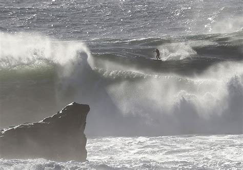 Stunning images of monster waves at California's Mavericks Beach