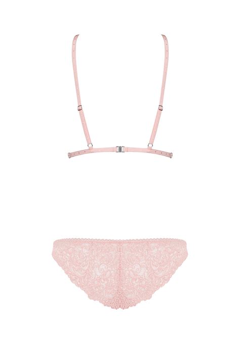 Teiliges Dessous Set Aus Spitze In Pink Dessous Sets Club Hot Fashion Odretto Highheels