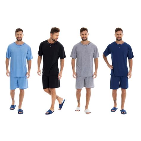 Pijama Masculino Manga Curta Lord Victory Ref Lingerie Vendas
