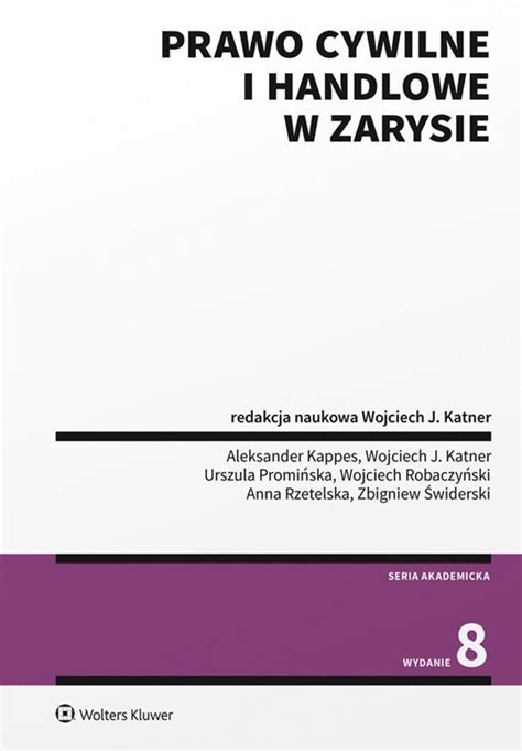 Prawo Cywilne I Handlowe W Zarysie Ebook Pdf Katner Wojciech