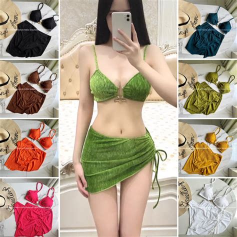 Set Bikini M N I Bi N Ph I Khoen Sang Ch Nh Ch T X N Nhi U M U Shopee Vi T Nam