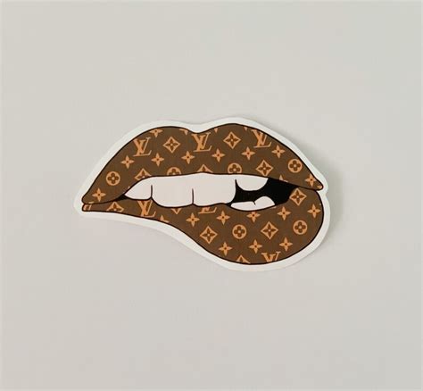 Louis Vuitton Lip Sticker Etsy