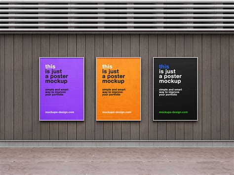 Street poster frames mockup - Instant Download