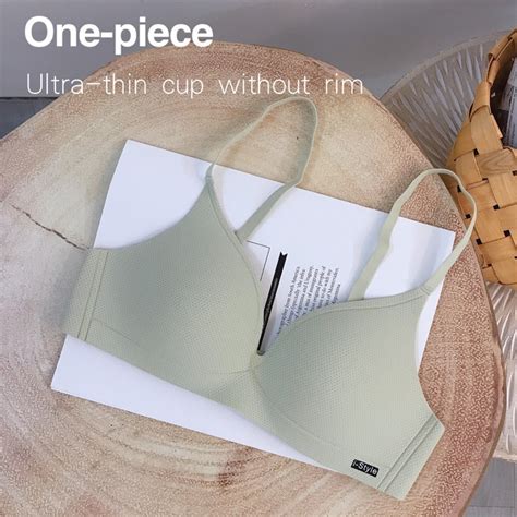 Copo Fino Sem Costura Mulheres Sexy Lingerie Peito Pequeno Push Up Bra Confort Vel Ajust Vel