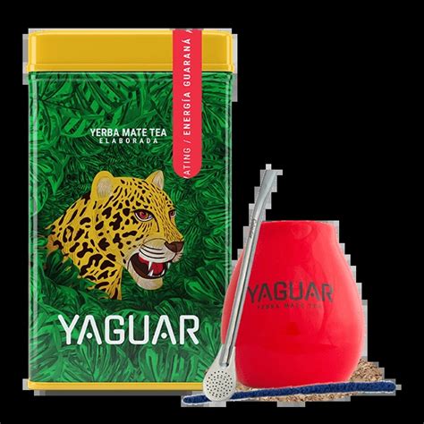 Set Yerbera Yaguar Energia 0 5kg Sets Yerba Mate Tea Starter Kits