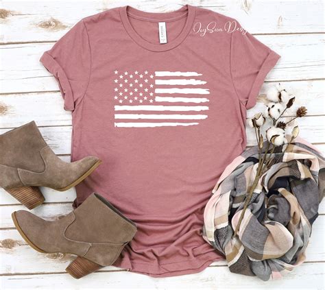 American Flag Distressed Shirt American Flag Distressed | Etsy