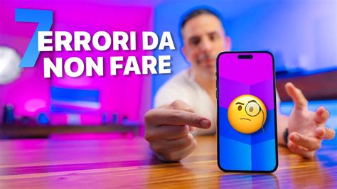 Errori Da Non Fare Con Iphone Youtube