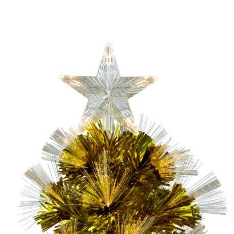 Northlight Pre Lit Gold Fiber Optic Artificial Christmas Tree White