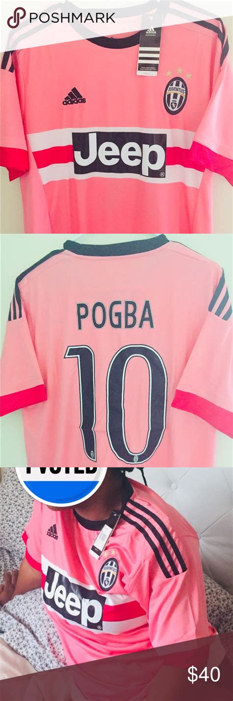 Pogba Juventus Jersey Pink / Pogba 6 2018-2019 Kids/Youths Home Soccer ...