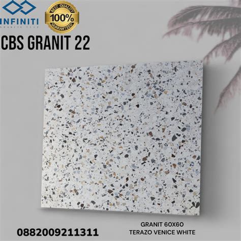 Jual Granit Lantai Infinity Terazo Venice White 60x60 Kab Bogor