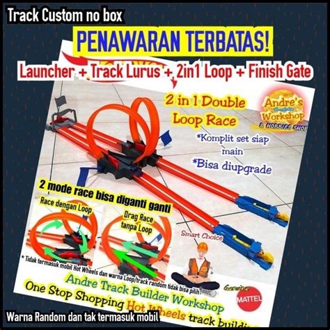Jual Hotwheels Track Double Loop Dash Ori Mattel Hot Wheels Shopee Indonesia