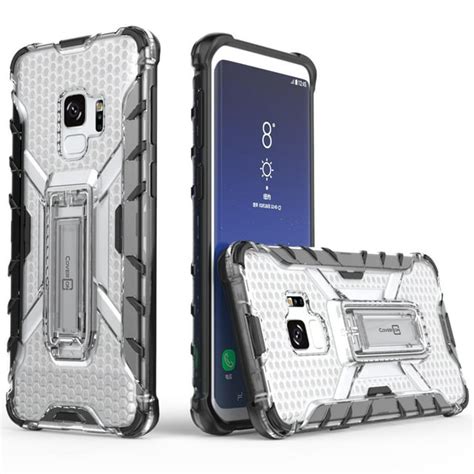 Coveron Samsung Galaxy S9 Case Hive Series Hard Hybrid Phone Cover With Kickstand