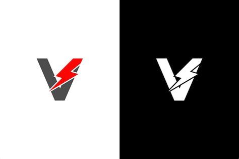 Вектор энергии логотипа v для идентификационной компании. векторная ...