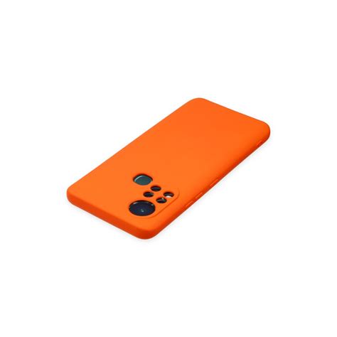 Newface İnfinix Hot s Kılıf Nano içi Kadife Silikon Turuncu