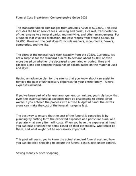 Funeral+Cost+Breakdown - Funeral Cost Breakdown: Comprehensive Guide