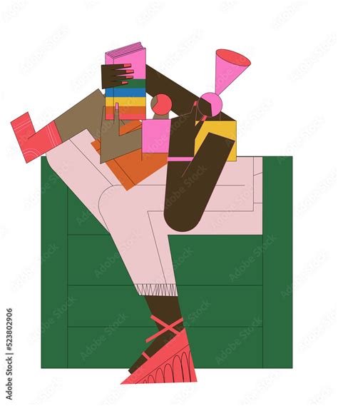 Lesbian Mohter Teach Son About Sexual Diversity Stock Illustration Adobe Stock