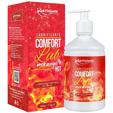 Lubrificante Comfort Lub Hot Morango 500g