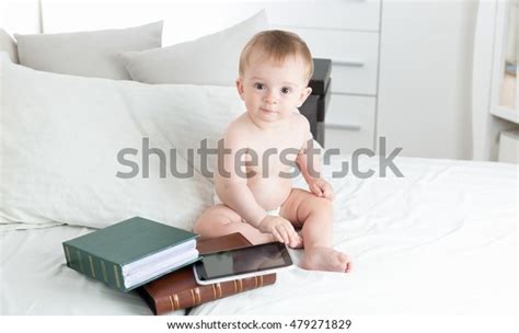 Cute Naked Baby Boy Diapers Books Stock Photo 479271829 Shutterstock