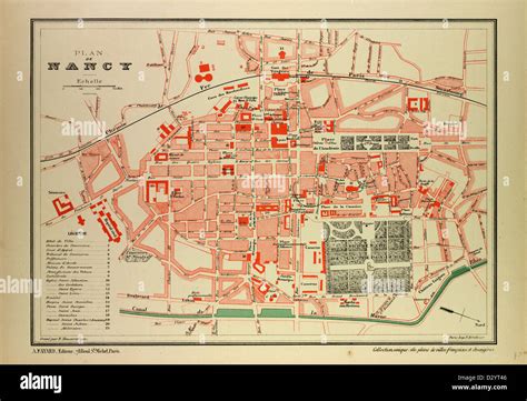 Map Of Nancy France Stock Photo Alamy