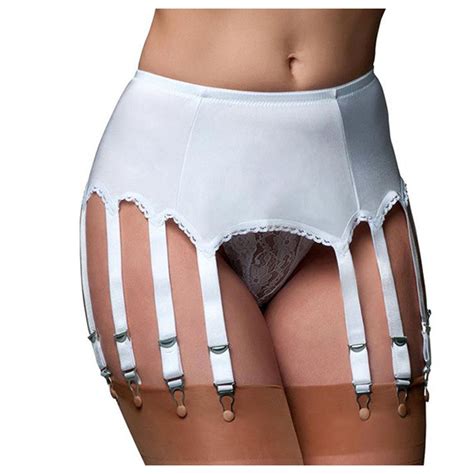 Homegardon Lingerie For Women Clearance Lace Garter Belts Sexy Mesh Suspender Belt With Ten