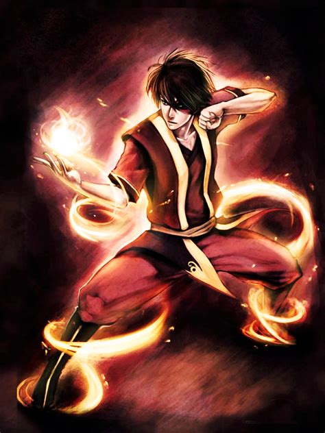 Free Download Zuko Fire Bender The Last Air Bender Wallpaper Image