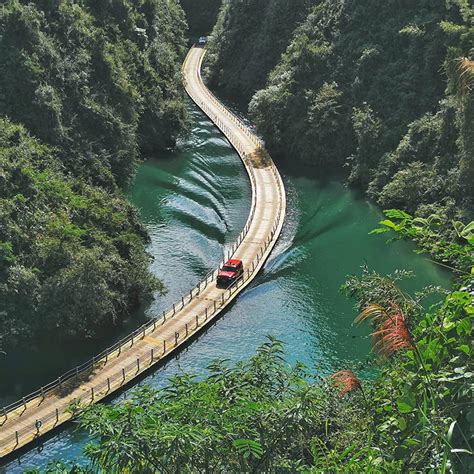 floating bridge  china      beautiful bridges