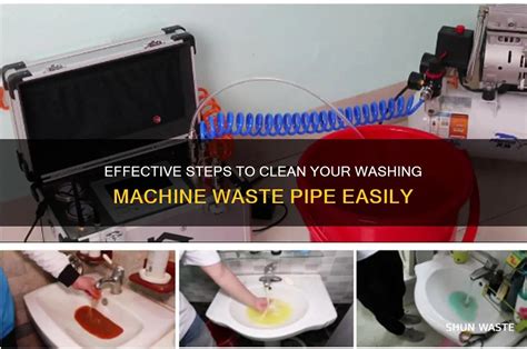 how to clean washing machine waste pipe