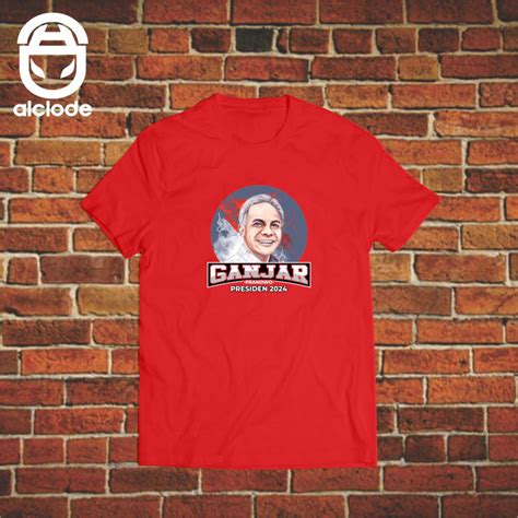 Kaos Ganjar Pranowo Calon Presiden Sablon Dtf Bahan Premium Cotton