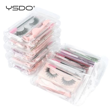 Ресницы YSDO оптом, 10 пар, объемные 3d норковые ресницы для макияжа ...