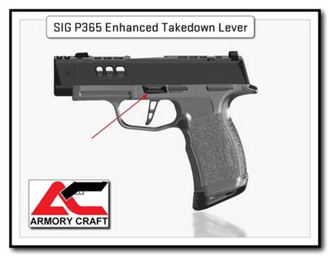 Armory Craft Sig Sauer P365 Enhanced Takedown Lever Armorycraft