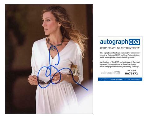 Sarah Jessica Parker Sex And The City Autograph Signed X Photo