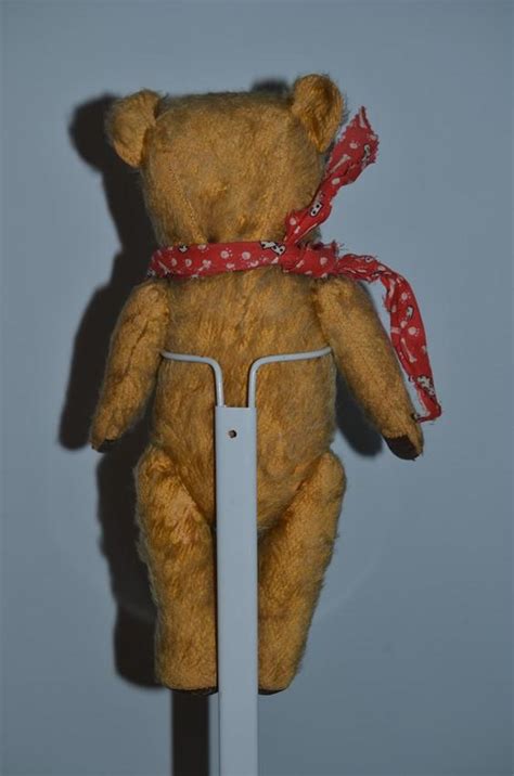 Old Teddy Bear Doll Friend Mohair Jointed Pouty Bear Leather Paws From