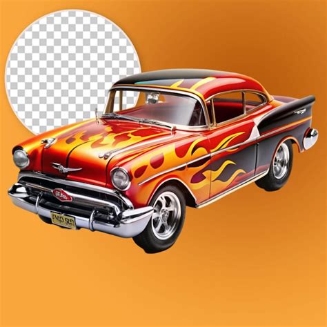 Premium Psd 57 Chevy Hot Wheels Flames