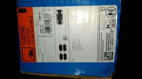 ПРОДАНЫ: перед тормозные колодки АТЕ керамик для А4, А5 и Q5 дорестайл ...