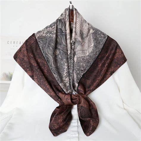 Платок Fashion Miss Платок косынка на голову и шею шелковый купить на ...